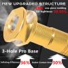 BUCKLOS Tubeless Presta Valve Stem 44 mm with Valve Core Removal Tool Pair Gold & Tubeless Rim Tape 30mm Width x 10m Length Bike Rim Tape Fit Most MTB/Road/Gravel Bike Wheel Carbon Tubeless Kit -2Pcs view 2