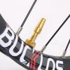 BUCKLOS Tubeless Presta Valve Stem 44 mm with Valve Core Removal Tool Pair Gold & Tubeless Rim Tape 30mm Width x 10m Length Bike Rim Tape Fit Most MTB/Road/Gravel Bike Wheel Carbon Tubeless Kit -2Pcs view 4
