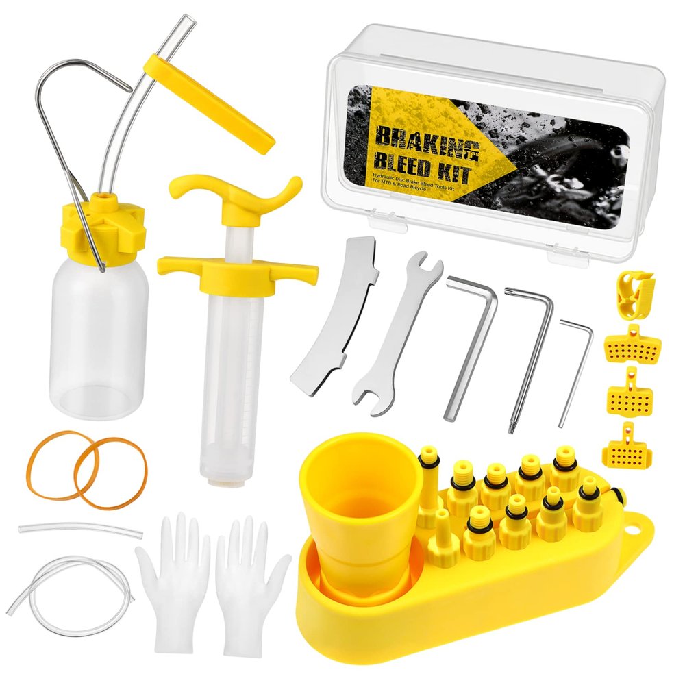 WOONEKY Mountain Bike Accessories Bike Brake Bleed Kit Oil Pan Oil Change Tool
