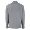 Cutter & Buck Men's Heather Gray Kansas City Chiefs Peshastin Eco Fleece Recycled Raglan Tri-Blend Full-Zip Jacket view 3