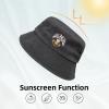 32nd Degree Masons Scottish Rite Bucket Hats Summer Fisherman Cap Demin Hat for Women Men Black view 3