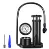 minkissy Mini Portable Bicycle Pump with Extra Sensitive Pressure Gauge - Bike Foot Pump with Gas Ball Needle for Bicycle Bike view 1