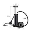 minkissy Mini Portable Bicycle Pump with Extra Sensitive Pressure Gauge - Bike Foot Pump with Gas Ball Needle for Bicycle Bike view 2