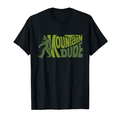 Mountain Dudes Bigfoot Sasquatch Rock On Hiking Outdoor T-Shirt