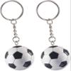 KCKEYS 2x Soccer Ball Flags keychain,Soccer Charm Key Ring for Backpacks, Football Key Chains for Men,World Cup Football keyc hain(D(2pcs)) view 1