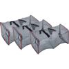STOBOK 3pcs Crab and Minnow Fishing Net Folding Trap for Crawfish and Lobster Compact Design for Easy Storage and Transport view 1