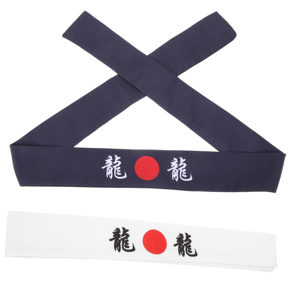 CALLARON 2pcs Japanese Chef Headband Ninja Headband for Cooking Comfortable and