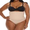 Shapewear Tummy Control Bodysuit for Women - Featherweight Scuba Suit Body Shaper for Snatched Waist, Sculpting & Slimming Compression - Open Bust Brief, Wear Your Own Bra - Nude (XL) view 1