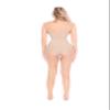 Shapewear Tummy Control Bodysuit for Women - Featherweight Scuba Suit Body Shaper for Snatched Waist, Sculpting & Slimming Compression - Open Bust Brief, Wear Your Own Bra - Nude (XL) view 4