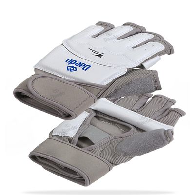 WT Recognized Taekwondo Hand Protector for International Competitions, Sponge, Synthetic Leather & Stretch Fabric Comfortable and Durable Protection