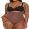 Shapewear Tummy Control Bodysuit for Women - Featherweight Scuba Suit Body Shaper for Snatched Waist, Sculpting & Slimming Compression - Open Bust Brief, Wear Your Own Bra - Mocha (L) view 1