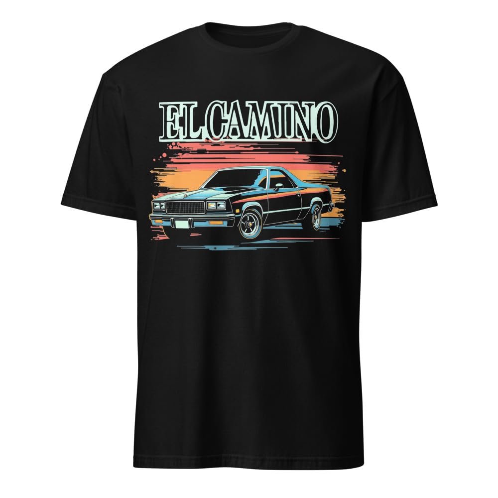 1978 Chevy El Camino Retro Classic Car Short-Sleeve Mens T-Shirt Black