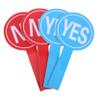 NAMOARLY 4pcs Reusable Handheld Voting Board Scoreboard for Classroom Foam Material Easy to Use view 1