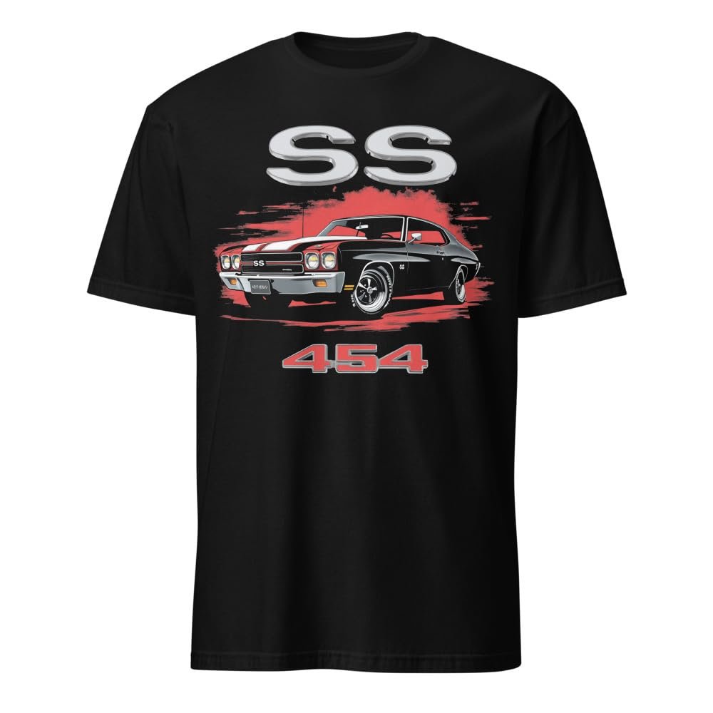 1970 Chevy Chevelle SS 454 Short-Sleeve Classic Car Mens T-Shirt Black