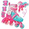 Roller Derby Switch Skates for Beginners, 2 in 1 Adjustable Skates Convert from Learn Mode to Inline Skates for Toddlers, Kids view 1