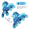 Roller Derby Switch Skates for Beginners, 2 in 1 Adjustable Skates Convert from Learn Mode to Inline Skates for Toddlers, Kids view 2