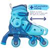 Roller Derby Switch Skates for Beginners, 2 in 1 Adjustable Skates Convert from Learn Mode to Inline Skates for Toddlers, Kids view 3