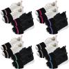 Haysandy 8 Pairs Dance Shoe Covers Over Shoes Socks for Dancer Women(M,Light Color,Natural Style) view 1