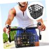 Outanaya Plastic Bike Front Basket Girls Boys Bike Basket Large Storage for Cycling view 2