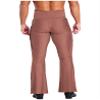 Sinleey Men High Waist Fringe Flared Pants Ballroom Dance Pants Modern Dance Pants Disco Trousers Dusty Pink Large view 2
