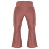 Sinleey Men High Waist Fringe Flared Pants Ballroom Dance Pants Modern Dance Pants Disco Trousers Dusty Pink Large view 3
