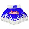 TAIKMD Muay Thai Shorts for Children Traditional MMA Gym Kickboxing Boxing Training Active Shorts (US, Alpha, X-Small, Regular, Blue) view 3