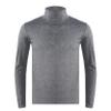 Jizyo Mens Thermal T Shirt Long Sleeve Turtleneck Pullover Sweater Undershirt Basic Top Causal Daily Wear Dark Gray 3X-Large view 1