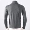 Jizyo Mens Thermal T Shirt Long Sleeve Turtleneck Pullover Sweater Undershirt Basic Top Causal Daily Wear Dark Gray 3X-Large view 4