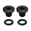 YINETTECH 2 Sets TC4 Titanium Disc Brake Bleed Screws with O-Rings M5x8.5mm Compatible with Shimano M985/M988/M9020 Hydraulic Caliper Y8RM98010 Black view 1