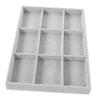 ABOOFAN Jewelry Organizer Tray for Delicate Jewelry Storage Stackable Compartment Design for Rings Necklaces and Earrings Elegant Density Board Lint Material for Home and Travel Use view 1