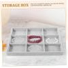 ABOOFAN Jewelry Organizer Tray for Delicate Jewelry Storage Stackable Compartment Design for Rings Necklaces and Earrings Elegant Density Board Lint Material for Home and Travel Use view 3