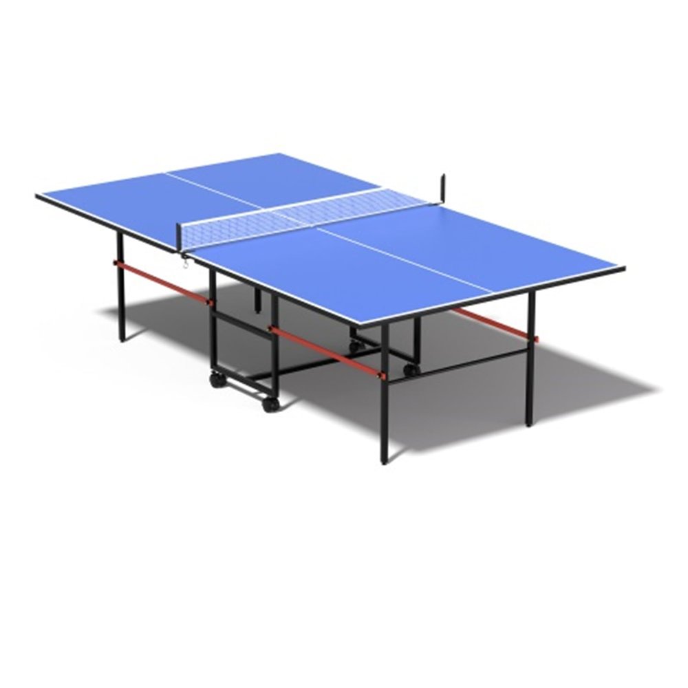 TIANTIANDIGITAL 8ft Medium Ping Pong Table Set, Foldable Ping Pong Table, Adjustable Legs and Rubber Suction Cups, Aluminum Frame, Folding Legs, 4 Wheels