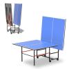 TIANTIANDIGITAL 8ft Medium Ping Pong Table Set, Foldable Ping Pong Table, Adjustable Legs and Rubber Suction Cups, Aluminum Frame, Folding Legs, 4 Wheels view 4