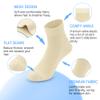 SERISIMPLE Kids Viscose Bamboo Above Ankle Socks Breathable Thin Summer Crew Comfortable Mesh Girls Boys Socks 5 Pairs (US, Alpha, X-Large, Regular, Off-white) view 3