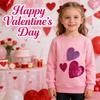Akyzic Baby Girl Sweatshirt Heart Print Valentines Day Outfit Kids Sweaters Tops Pullover Toddler Long Sleeve Crewneck Heart Shirt 4t view 4