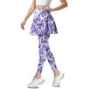WHUVUMFY Athletic Skirt with Leggings for Women Butterfly Tennis Skirted Legging with Pocket Running Outdoor Workout Skorts Soft Yoga Pants view 2