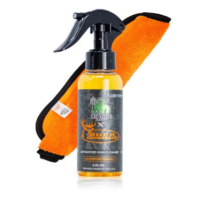 Riptide Armory x Buck Commander - Advanced Gun Cleaner - Targets Carbon Deposits, Metals and Residue - Works on All Finishes - Veteran Owned & Formulated by US Navy Seal (4oz Combo)