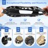 Ice Cleats, Ice Cleats for Shoes and Boots, Crampons for Shoes with 30 Spikes Anti Slip Snow Shoes(Medium) view 3