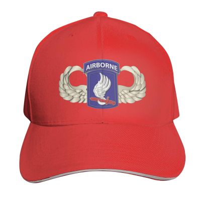 BAODANFACAI 173rd-Airborne-Brigade-Wings Baseball Cap Adjustable Trucker Veteran Cap for Men Women Red