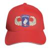 BAODANFACAI 173rd-Airborne-Brigade-Wings Baseball Cap Adjustable Trucker Veteran Cap for Men Women Red view 1