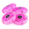 Wheelgoo 8pcs Inline Skate Wheels Led Light-Up Wheels 64/70/72/76/80mm w/Bushings 85-88A for Kids and Youth Beginners Children's Inline Skates Indoor/Outdoor Use (Pink, 80mm) view 4