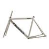 BSFHQS 700C Fixed Gear Bike Frameset 49CM 52CM 55CM 58CM Aluminum Alloy Racing Track Bike Frame C Brake Bike Frame Quick Release Frame 100/120mm QR(Brushed Silver,58cm) view 1