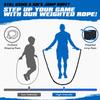 Ayombo Jump Rope, Home Gym Weighted Jump Rope, 1.5lb Heavy Jumprope for Men Women kids, Workout Equipment Accessories for Exercise,Improve Speed and Training Muscle, Full Body Exercise at Home view 3