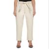 DKNY Women's Faux Leather Pull On Tie Waist Pants Buttercream 4 view 1