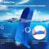 Swim Fins Adult Swim Training Fins for Pool Lap Swimming Comfortable Silicone Full Foot Pocket Travel Size Fins Short Blade Floating Flippers for Snorkeling Diving Swimming Adult Men Women view 2