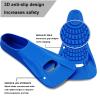 Swim Fins Adult Swim Training Fins for Pool Lap Swimming Comfortable Silicone Full Foot Pocket Travel Size Fins Short Blade Floating Flippers for Snorkeling Diving Swimming Adult Men Women view 4