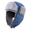 Home Prefer Men's Trapper Hat with Face Mask Faux Fur Trooper Trapper Hat for Men Winter Ushanka Hunting Hat Water Resistant (US, Alpha, One Size, Blue) view 2