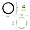 alltoo Central Lock disc Brake Rotor Lock Ring 2 PCS, Fit for All Campagnolo M1-101B and Fulcrum disc Brake Wheels, AFS disc Brake Wheel Set, Disc Lock Ring for Bicycle Accessories view 2