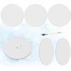 Blueweenly 6 Pcs Ice Fishing Hole Covers 12 Inch Foam Ice Fishing Tip Ups Insulator Accessories Hole Insulator Tip Ups Cover Lid for Winter Fisher Houses Equipment(White) view 1