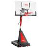 ACCU LEVEL Crank Lift Basketball Hoop Outdoor 7.5-10ft Adjustable Portable Basketball Goal for Youth and Adults 54" Angle Adjustable PC Backboard and Large Fillable Base (54 inch Backboard) view 1